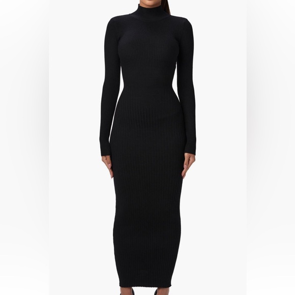 Naked Wardrobe Back Corset Rib Sweater Dress - Picture 8 of 11